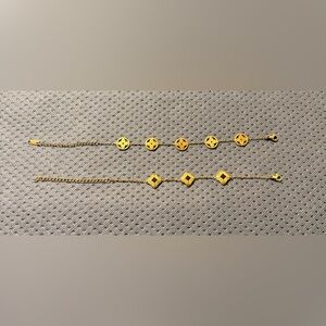 Set of 2 Gold Plated Bracelets